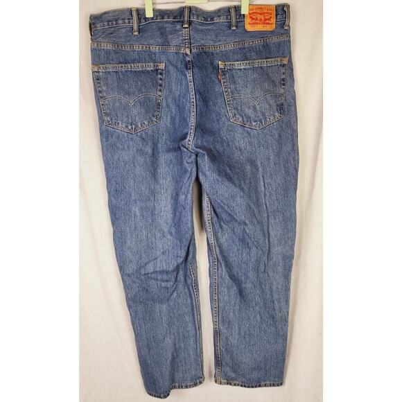 Levi's 550 Relaxed Fit Denim Blue Jeans Mens pants Size 42 x 30 straight leg - Picture 2 of 10